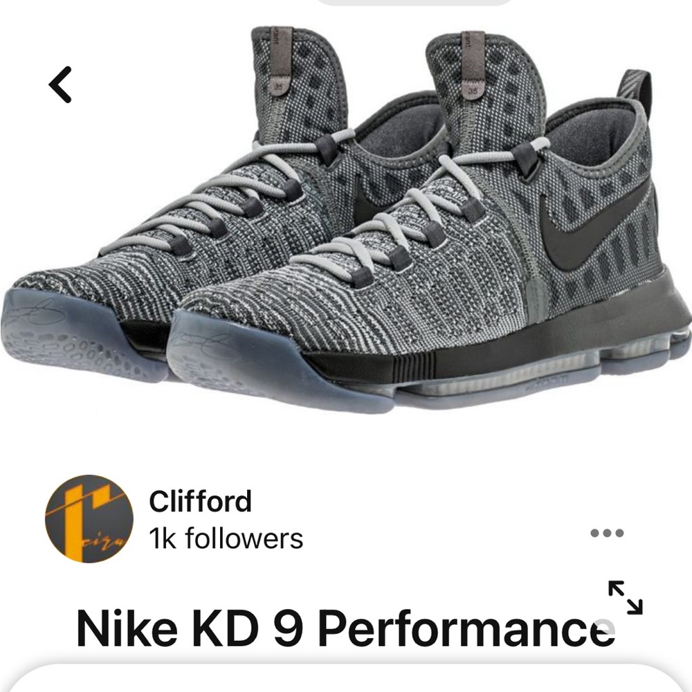 Nike KD Performance Sneakers Mens Size 9